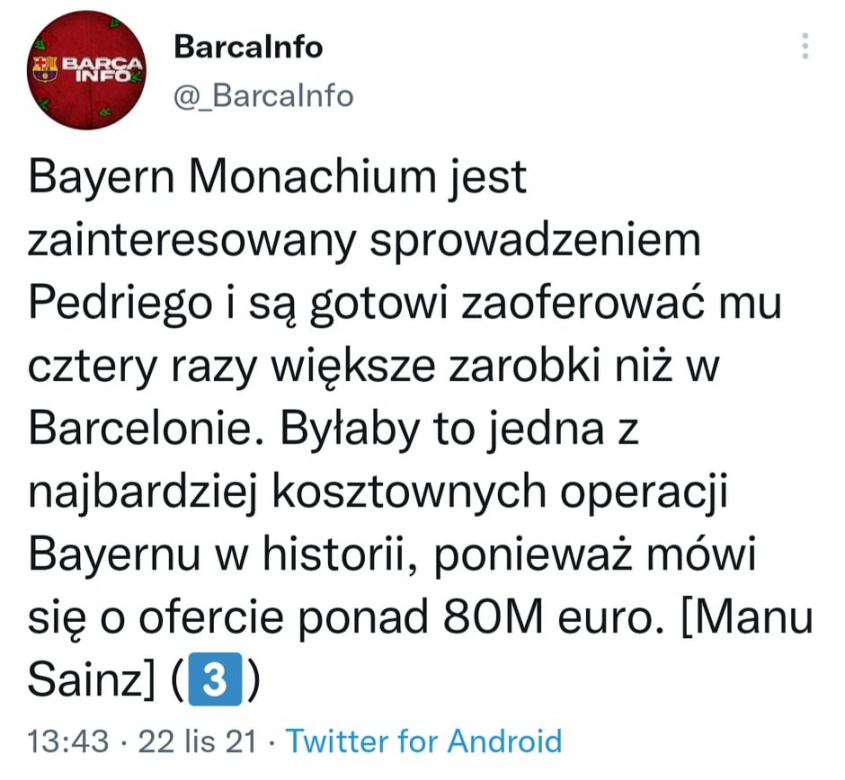 Bayern chce GWIAZDĘ Barcelony! JEDNA Z NAJWIĘKSZYCH OFERT W HISTORII MISTRZA NIEMIEC!
